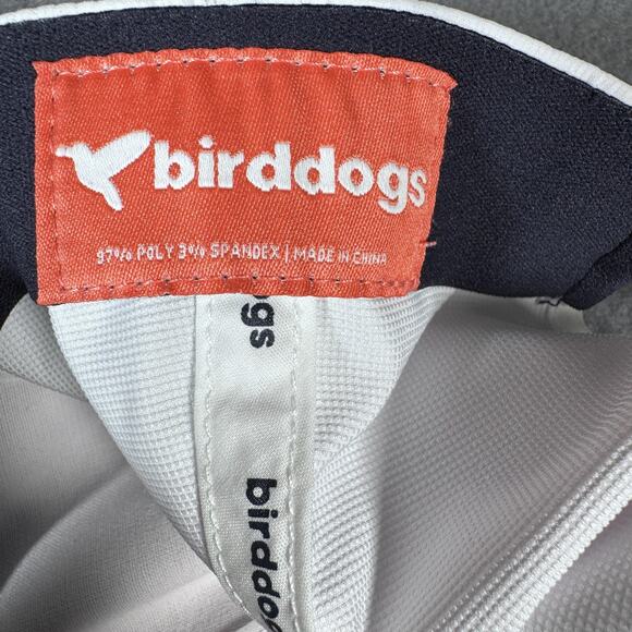birddogs Hat Cap Strap Back White Embroidered Logo Performance Athletic Mens - Picture 10 of 10